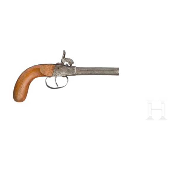 Drei Perkussionsterzerole, deutsch, um 1840