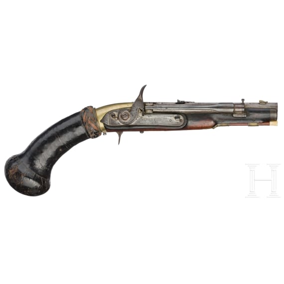 A remarkable pair of air pistols, Girandoni system by St&ouml;rmer of Herzberg, circa 1820