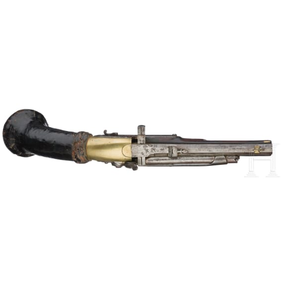 A remarkable pair of air pistols, Girandoni system by St&ouml;rmer of Herzberg, circa 1820
