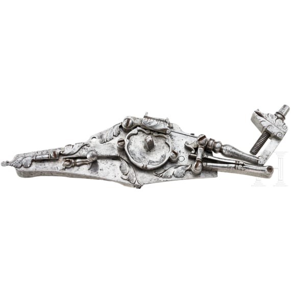 A large Italian wheellock mechanism, probably Brescia, circa 1600