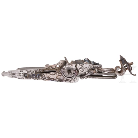 Hunting wheel lock, collector's item from the historicism period in the style of circa 1650