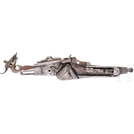 Hunting wheel lock, collector's item from the historicism period in the style of circa 1650