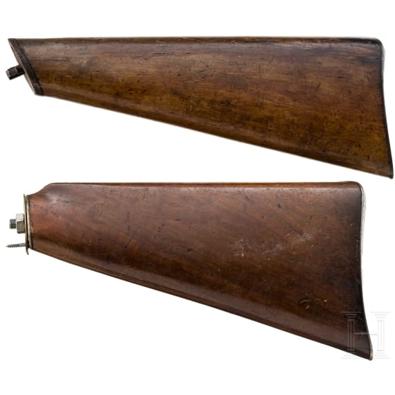 Two buttstocks, German, 19th century