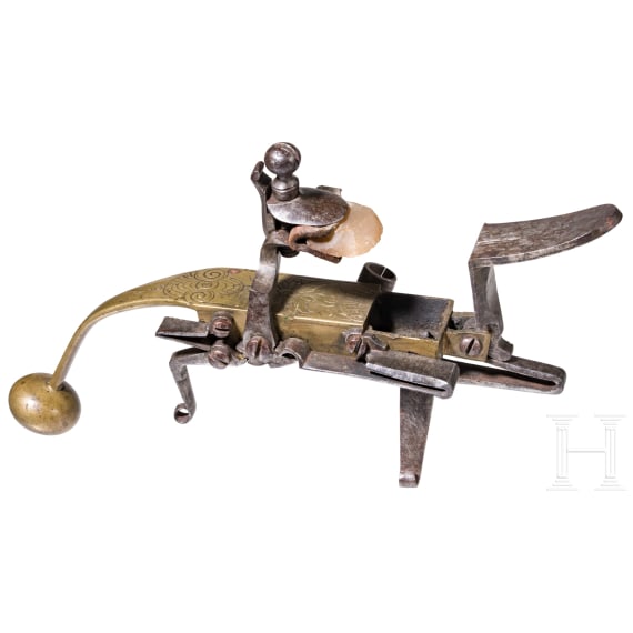 A German flintlock lighter, circa 1750