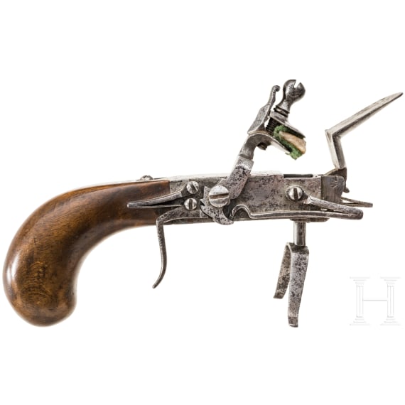 A flintlock lighter, German, mid 18th century