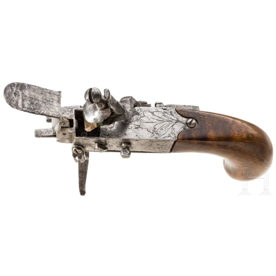 A flintlock lighter, German, mid 18th century