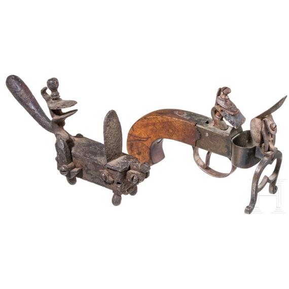 Two flintlock lighters, 18th century