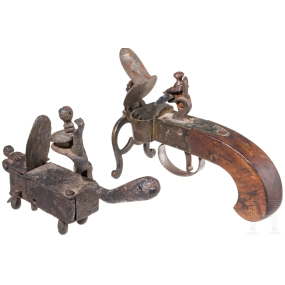 Two flintlock lighters, 18th century