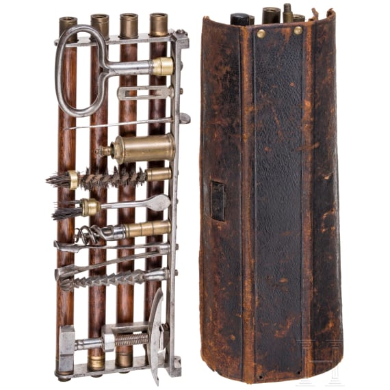 Two English muzzle-loading cleaning kits, circa 1800
