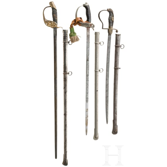 Three edged weapons for children, circa 1900