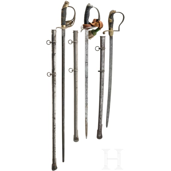 Three edged weapons for children, circa 1900