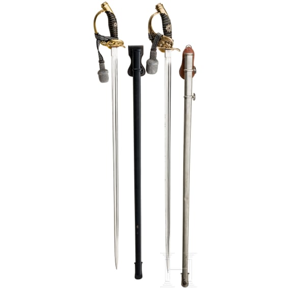 Two small-swords M 1889 for officers of the infantry