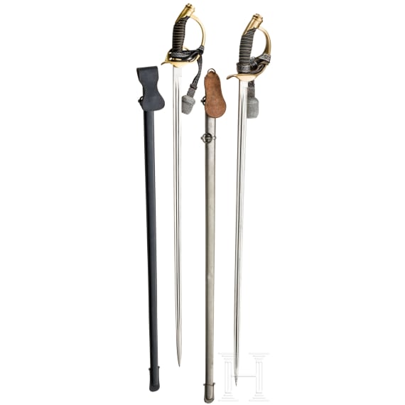 Two small-swords M 1889 for officers of the infantry