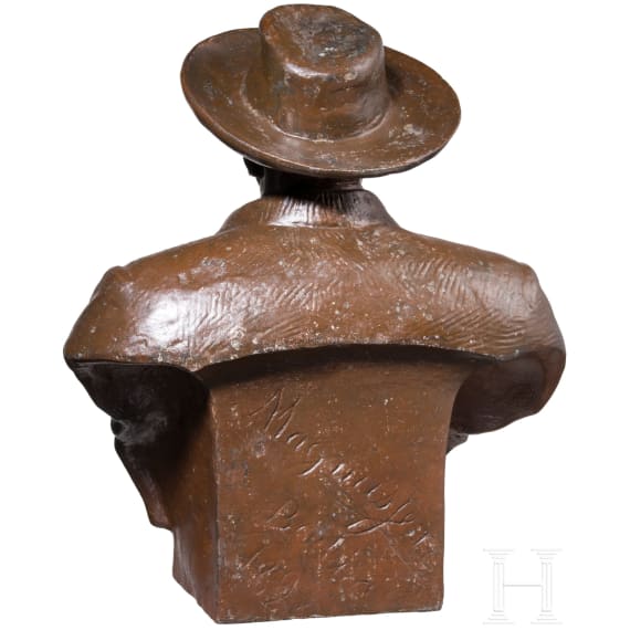 Otto von Bismarck (1815 - 1898) - a portrait bust with hat