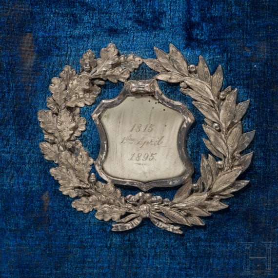 Otto F&uuml;rst von Bismarck (1815 - 1898) - an honorary membership certificate of the Potsdam coppersmith guild on occasion of his 80th birthday in 1895