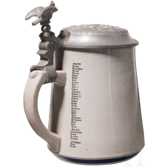 A reservist mug of the "Telegraphen-Bataillon Nr. 4"