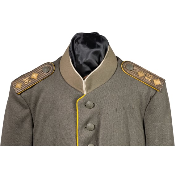 A field grey tunic M 1910 for a cavalry captain in Dragoon Regiment No. 16