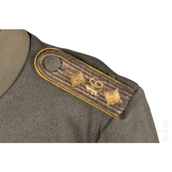 A field grey tunic M 1910 for a cavalry captain in Dragoon Regiment No. 16