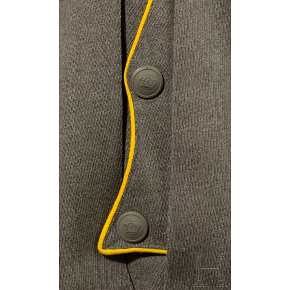 A field grey tunic M 1910 for a cavalry captain in Dragoon Regiment No. 16