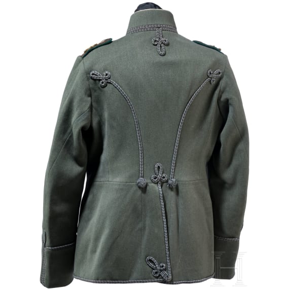 A field grey Attila for a lieutenant in the 2nd Westphalian Hussar Regiment No. 11, circa 1915