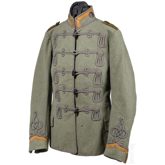 A field-grey attila for non-commissioned officers of the Hussars, dated 1914