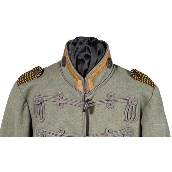 A field-grey attila for non-commissioned officers of the Hussars, dated 1914