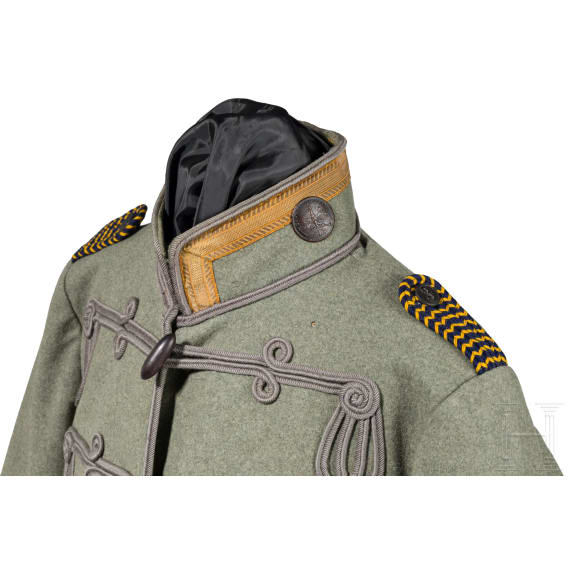 A field-grey attila for non-commissioned officers of the Hussars, dated 1914