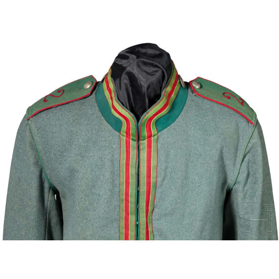 A field-grey tunic for a Gefreiter in J&auml;ger Regiment zu Pferde No. 2