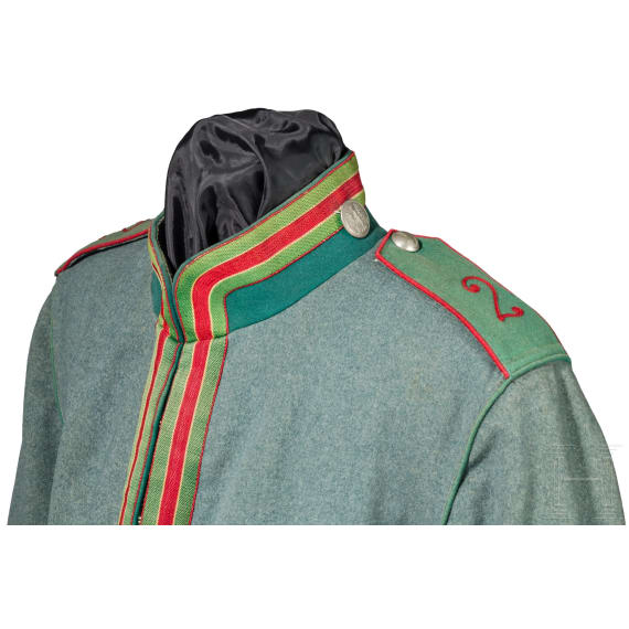 A field-grey tunic for a Gefreiter in J&auml;ger Regiment zu Pferde No. 2
