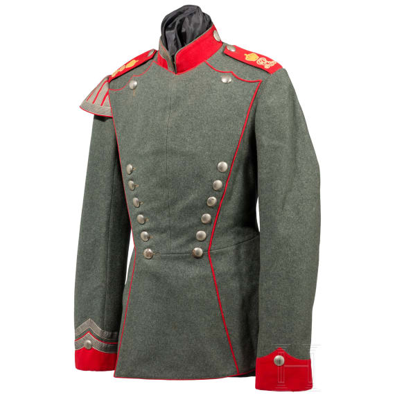A field-grey ulanka for enlisted men/NCOs in Thuringian Uhlan Regiment No. 6 &ndash; sample piece, circa 1915