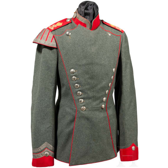 A field-grey ulanka for enlisted men/NCOs in Thuringian Uhlan Regiment No. 6 &ndash; sample piece, circa 1915