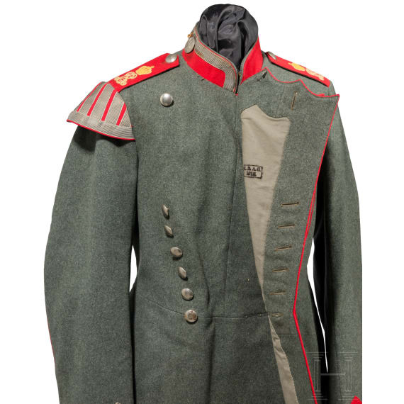A field-grey ulanka for enlisted men/NCOs in Thuringian Uhlan Regiment No. 6 &ndash; sample piece, circa 1915