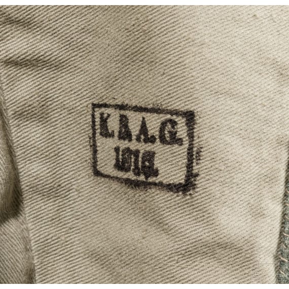 A field-grey ulanka for enlisted men/NCOs in Thuringian Uhlan Regiment No. 6 &ndash; sample piece, circa 1915
