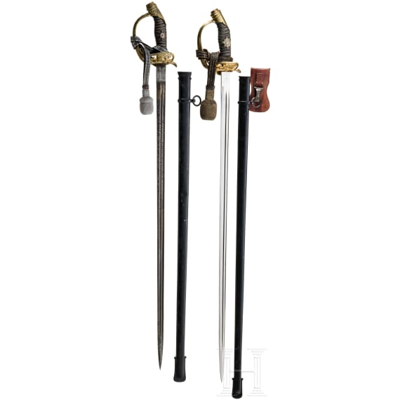 Two small-swords M 1889 for officers of the infantry