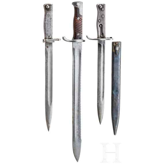 Three German bayonets