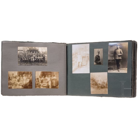 Two photo albums on the German military hospital Sophienberg near Hof, circa 1915