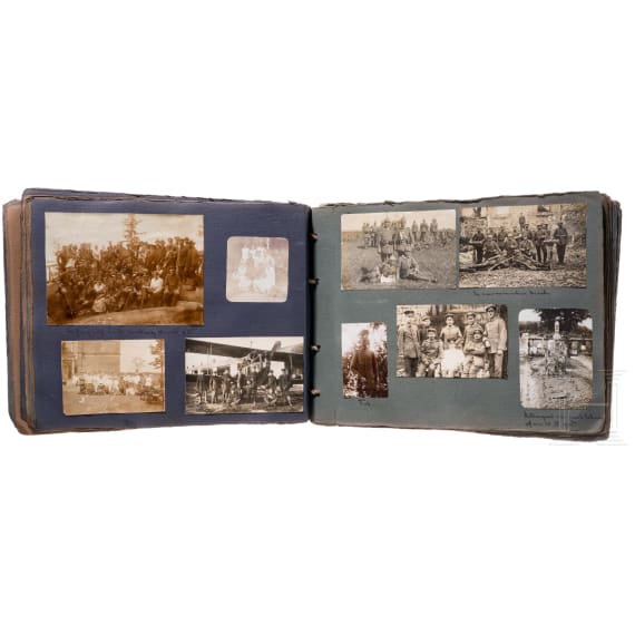 Two photo albums on the German military hospital Sophienberg near Hof, circa 1915