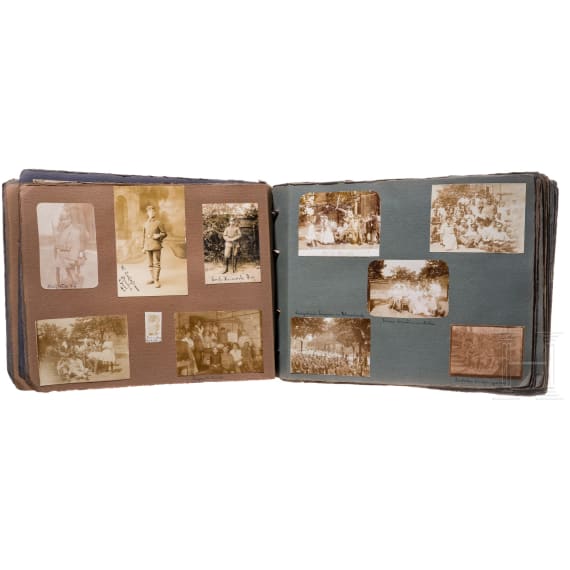 Two photo albums on the German military hospital Sophienberg near Hof, circa 1915