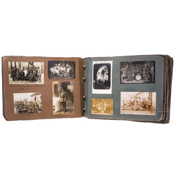 Two photo albums on the German military hospital Sophienberg near Hof, circa 1915