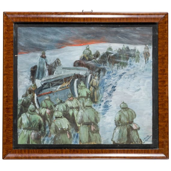 Werner Kollath (1892&ndash;1970) &ndash; German soldiers in a winter landscape near Wytschaete, Flanders