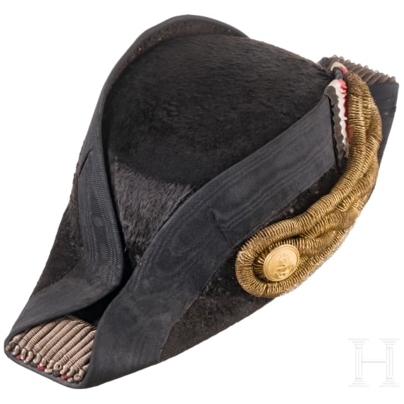 A bicorne for officers of the Imperial Navy with its case