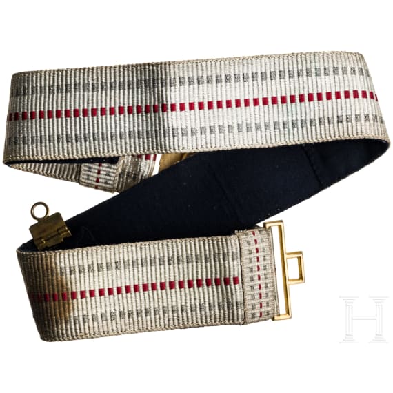A parade belt for officers of the imperial navy, circa 1910 - 1918