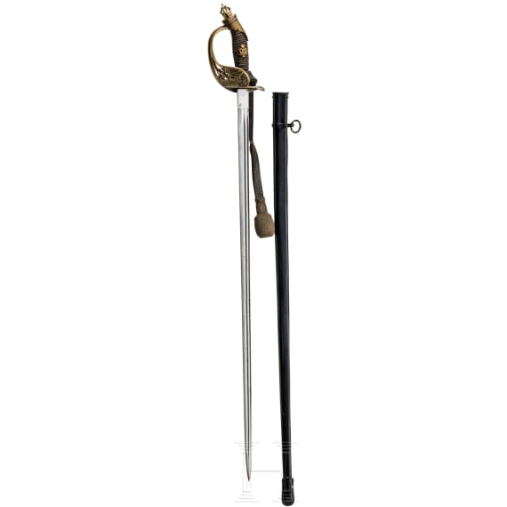 A small sword M 1889 for officers of the Schutztruppe, dated 1913