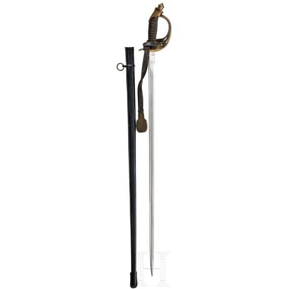 A small sword M 1889 for officers of the Schutztruppe, dated 1913