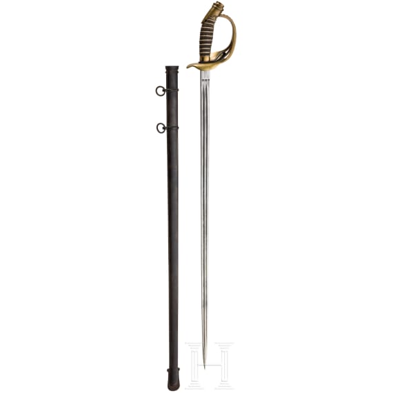 A sword M 1889 with Chinese dragon motif, circa 1900