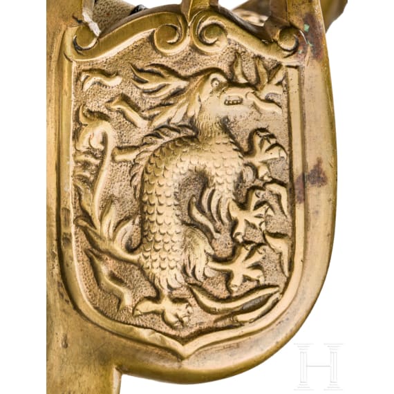 A sword M 1889 with Chinese dragon motif, circa 1900