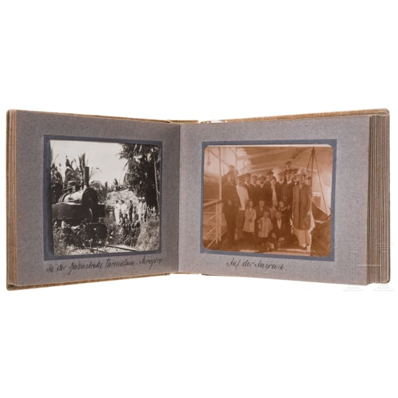 A photo album &lsquo;Deutsch-Ostafrika&rsquo; belonging to a member of the German Schutztruppe