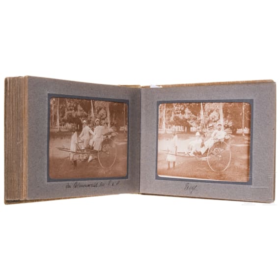 A photo album &lsquo;Deutsch-Ostafrika&rsquo; belonging to a member of the German Schutztruppe