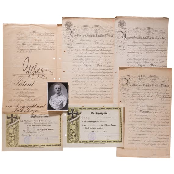 Major of the Schutztruppe Wilhelm von Sommerfeld und Falkenhayn &ndash; extensive document collection
