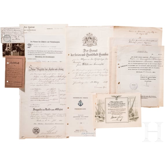 Major of the Schutztruppe Wilhelm von Sommerfeld und Falkenhayn &ndash; extensive document collection